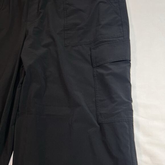 Athleta Brooklyn Heights Pants Plus Size 22 Black Cargo Pockets High Rise Casual - Picture 6 of 14